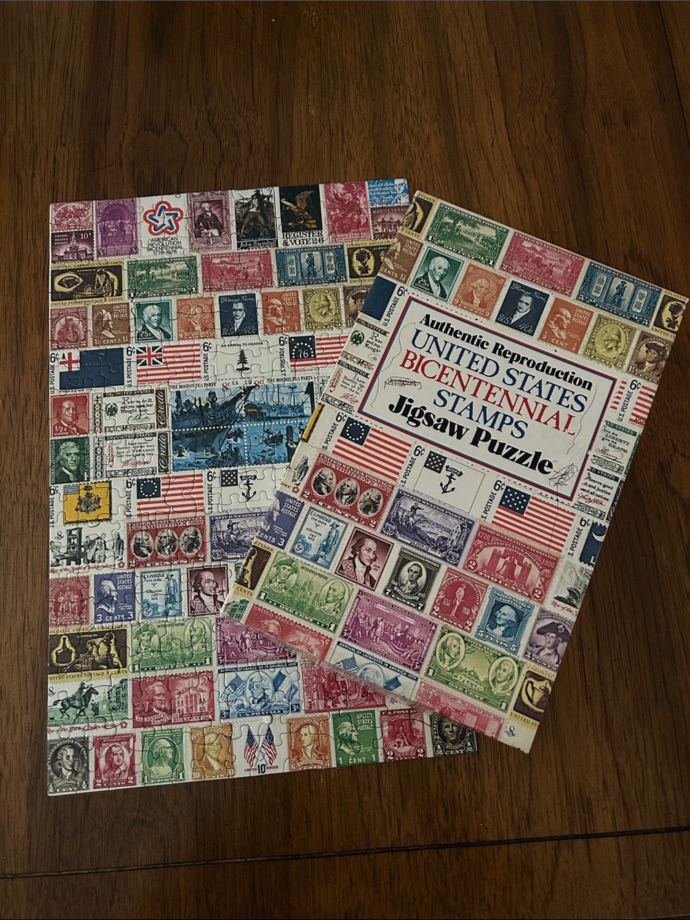 Vintage United States Bicentennial Stamps Jigsaw Puzzle - 300 pieces